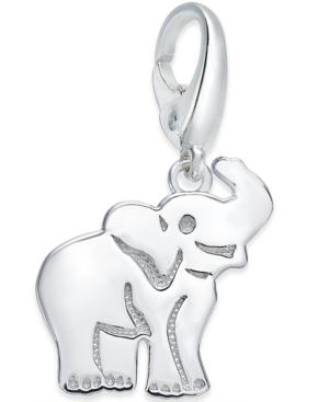 Giani Bernini Elephant Charm In Sterling Silver