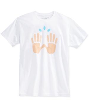 Bioworld Men's Emoji One Hands Graphic-print T-shirt