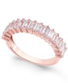 Charter Club Rose Gold-tone Baguette Ring, Created For Macy's