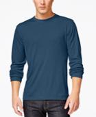 Tasso Elba Performance Upf Ribbed Long-sleeve T-shirt