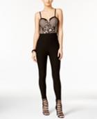 Material Girl Lace-bodice Jumpsuit, Only At Macy's