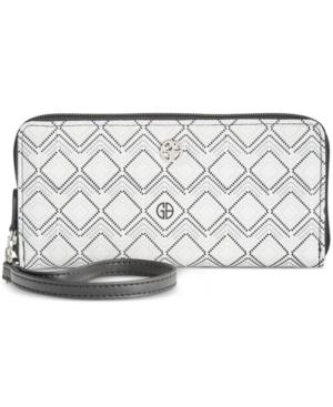 Giani Bernini Graphic Signature Slim Zip Around Wallet, Only At Macy's