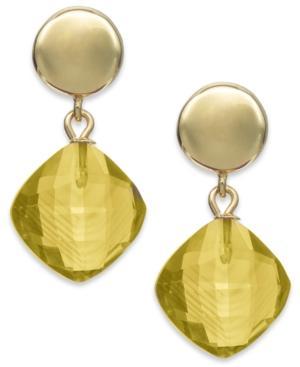 Citrine Drop Earrings In 14k Gold (7-1/5 Ct. T.w.)