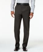 Sean John Men's Classic-fit Brown Stripe Suit Pants