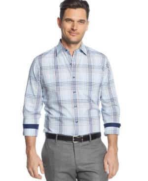 Tasso Elba Troy Plaid Regular-fit Shirt