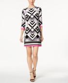 Jessica Howard Petite Geo-print Shift Dress