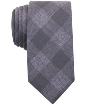 Bar Iii Men's Olive Gingham Tie, Only At Macy's