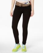 Material Girl Active Juniors' Printed Envelope-waist Leggings, Only At Macy's