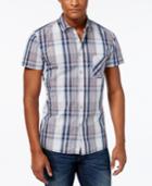 Hugo Boss Orange Men's Ezippoe Plaid Short-sleeve Shirt