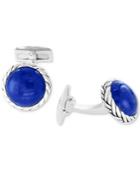 Effy Men's Malachite Cuff Links In Sterling Silver (also In Lapis Lazuli)