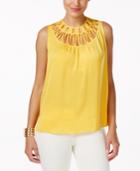 Thalia Sodi Lattice-trim Tank Top, Only At Macy's