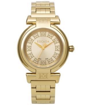 Escada Women's Swiss Lauren Ii Gold Ion-plated Bracelet Watch 34mm Iww-e2105012
