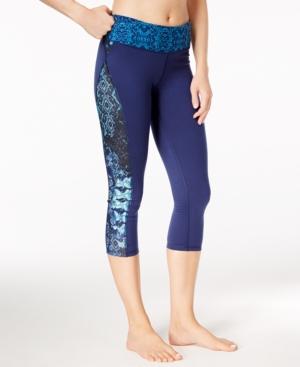 Gaiam Luxe Printed Capri Yoga Leggings
