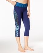 Gaiam Luxe Printed Capri Yoga Leggings