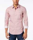 Hugo Boss Green Men's Bacchis Geo-print Long Sleeve Shirt