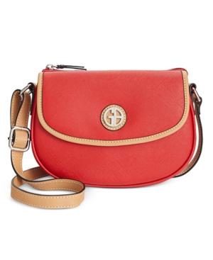 Giani Bernini Saffiano Top-zip Mini Saddle Bag, Only At Macy's