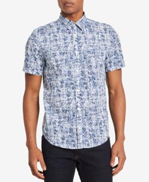 Calvin Klein Men's Pixel Maze-print Shirt
