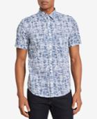 Calvin Klein Men's Pixel Maze-print Shirt