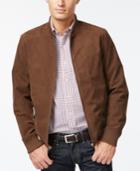 Tasso Elba Microsuede Bomber Jacket