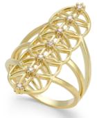 Inc International Concepts Gold-tone Crystal Ring, Only At Macy's