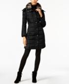 London Fog Faux-fur-collar Down Puffer Coat