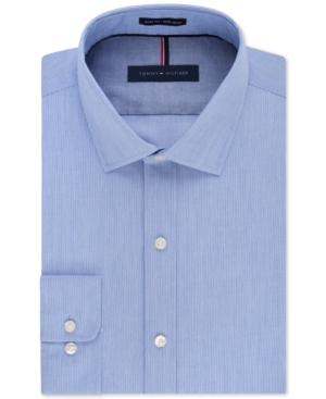 Tommy Hilfiger Slim-fit Non-iron Mist Stripe Dress Shirt