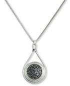 Lucky Brand Pave & Imitation Mother-of-pearl 32 Reversible Pendant Necklace