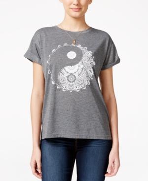 Ntd Juniors' Yin Yang Graphic T-shirt