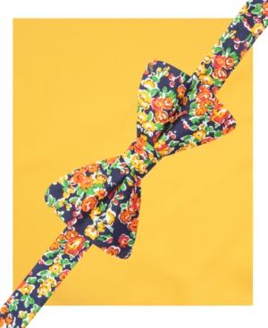 Countess Mara Floral Pre-tied Bow Tie And Pocket Square Set