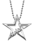 Alex Woo Wish In Sterling Silver Star Pendant Necklace