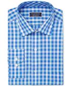 Club Room Men's Classic/regular Fit Performance Multi Gingham Dress Shirt, Created For Macy's