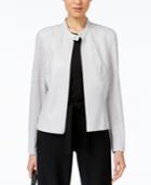 Alfani Mixed-media Faux-leather Jacket, Only At Macy's