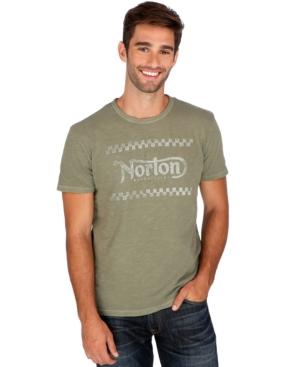 Lucky Brand Burnt Olive Norton Motorcycles T-shirt