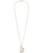 Calvin Klein Warm Rose Gold-tone Pvd Artistic Heart Pendant Necklace Kj5apn100200