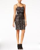 Material Girl Juniors' Lace Metallic Bodycon Dress, Only At Macy's