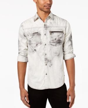 Sean John Men's Denim Pocket Shirt, Created For Macy's
