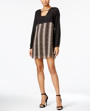 Bcbgeneration Chiffon Graphic Shift Dress