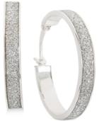 Giani Bernini Glitter Hoop Earrings, Created For Macy's