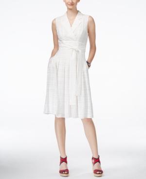 Tommy Hilfiger Sleeveless Belted A-line Dress