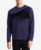 Calvin Klein Men's Slim-fit Flock-print Sweater, Created For Macy's