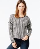Sanctuary Generous Crew-neck Printed Pullover