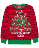 Hybrid Men's Let's Get Lit Holiday Sweater