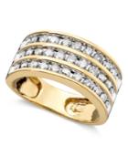 Three-row Diamond Ring (1 Ct. T.w.) In 14k Gold Or White Gold