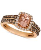 Le Vian Peach Morganite (1/2 Ct. T.w.) & Diamond (5/8 Ct. T.w.) Ring In 14k Rose Gold