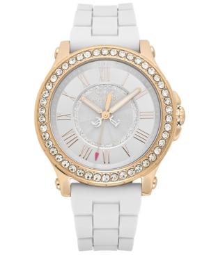 Juicy Couture Watch, Women's Pedigree White Silicone Strap 38mm 1901052