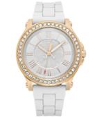 Juicy Couture Watch, Women's Pedigree White Silicone Strap 38mm 1901052