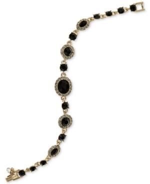 Givenchy Faceted Stone And Pave Link Bracelet