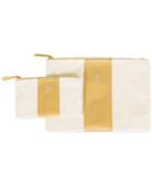 Cathy's Concepts Personalized Gold Faux Leather Clutch Set