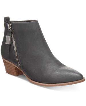 Circus By Sam Edelman Heidi Zipper Block-heel Booties Women's Shoes