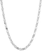 Giani Bernini Sterling Silver Necklace, 18 Wide Link Chain Necklace